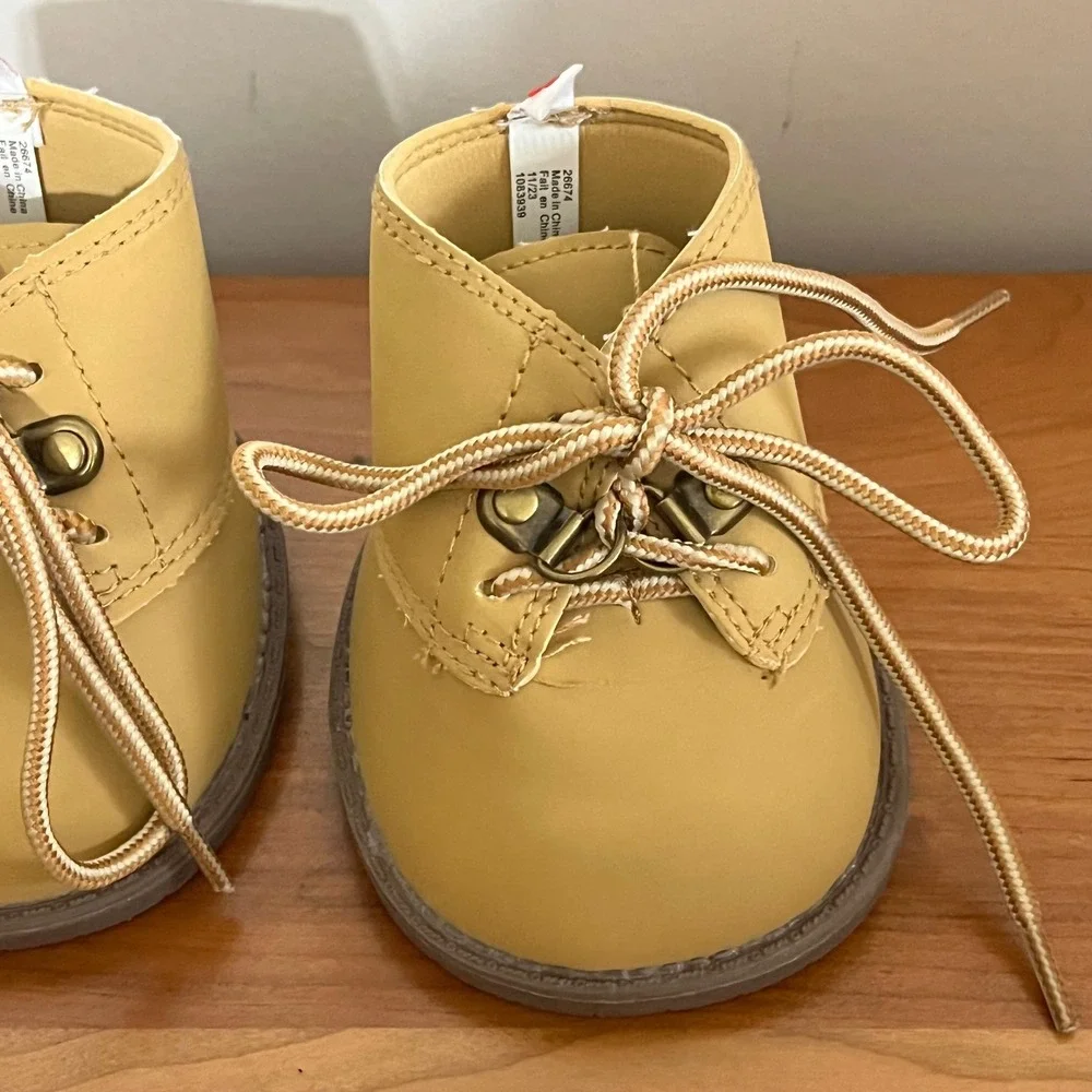 Build-A-Bear Workshop Tan Work‎ Boots Plush Stuffed Animal Accessories 26674